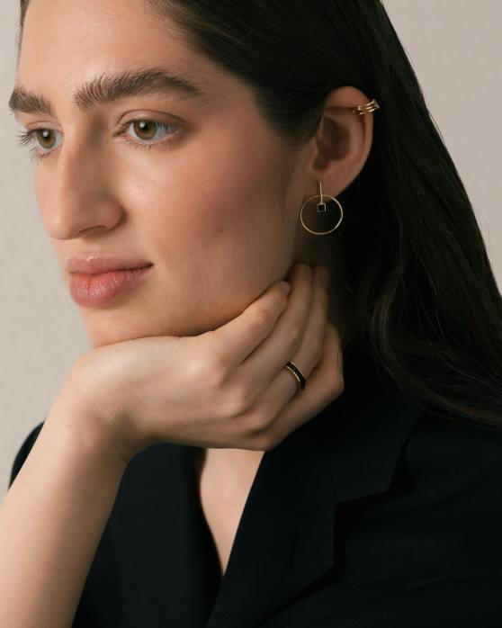 femmes noir P64N1104 Alohas lucuma - bague or et noir