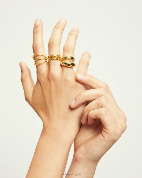 femmes or P64N1131 Alohas simple - bague en or