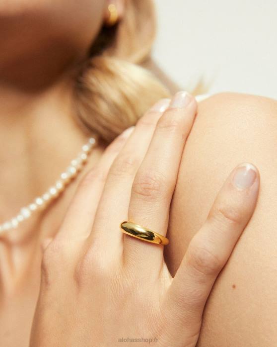 femmes or P64N1131 Alohas simple - bague en or