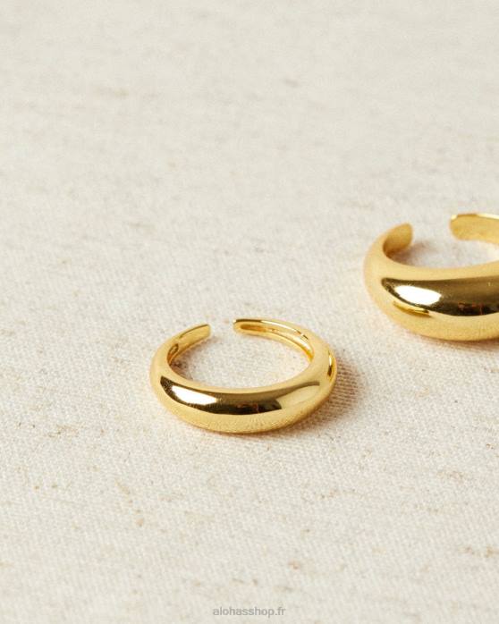 femmes or P64N1131 Alohas simple - bague en or