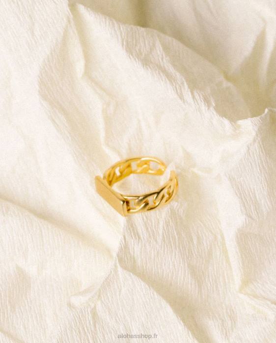femmes or P64N1177 Alohas labyrinthe - bague en or