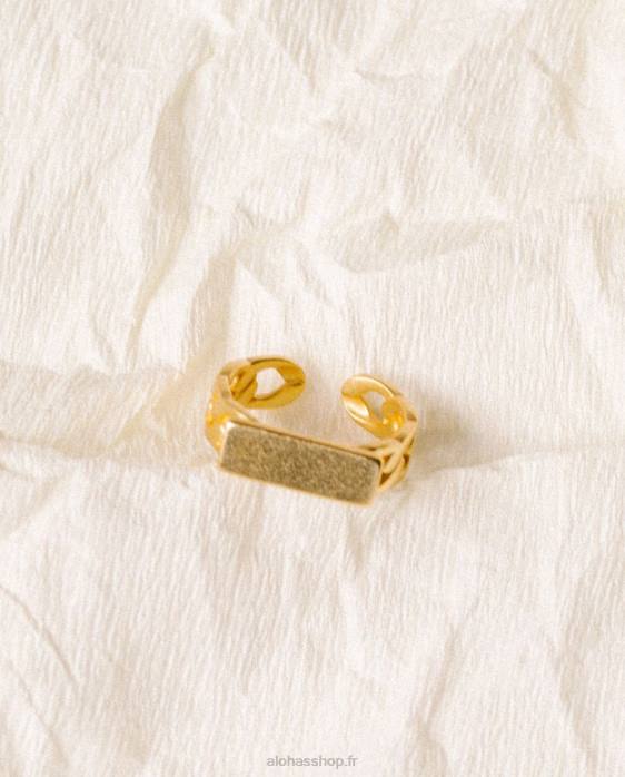 femmes or P64N1177 Alohas labyrinthe - bague en or