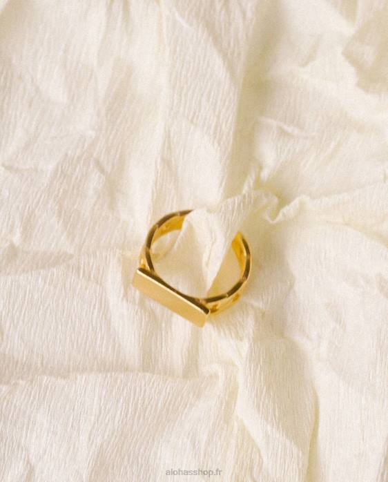 femmes or P64N1177 Alohas labyrinthe - bague en or