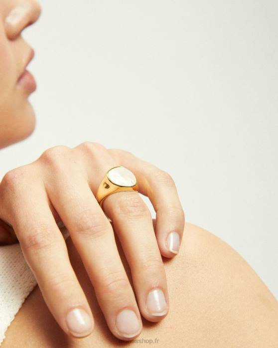 femmes or P64N1178 Alohas opaline - bague or