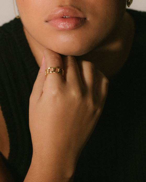 femmes or P64N1184 Alohas alcyon - bague en or