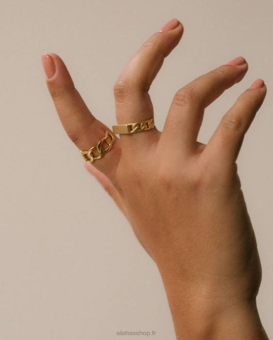 femmes or P64N1184 Alohas alcyon - bague en or