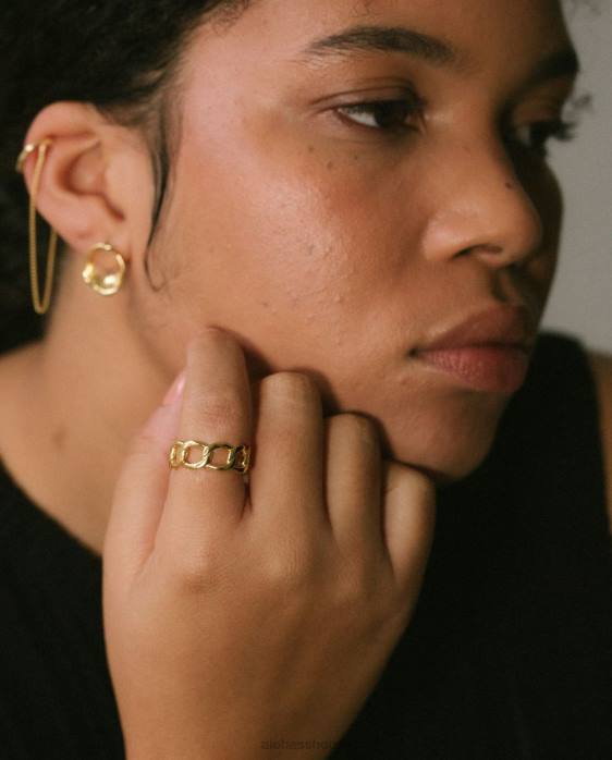 femmes or P64N1184 Alohas alcyon - bague en or