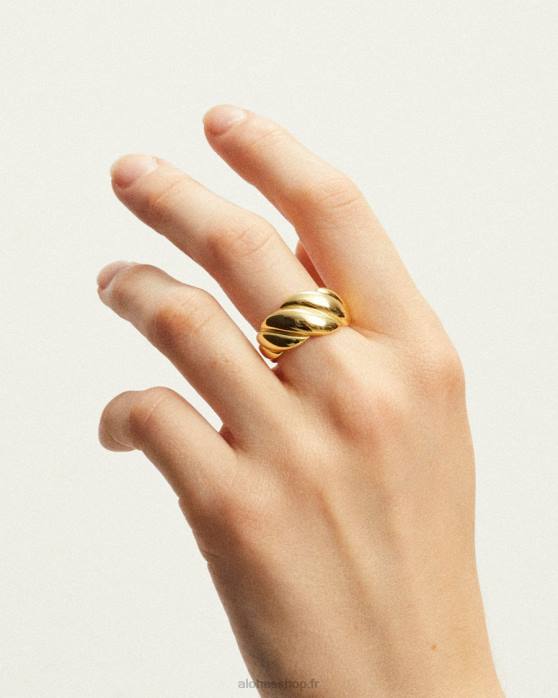femmes or P64N1201 Alohas persée - bague en or