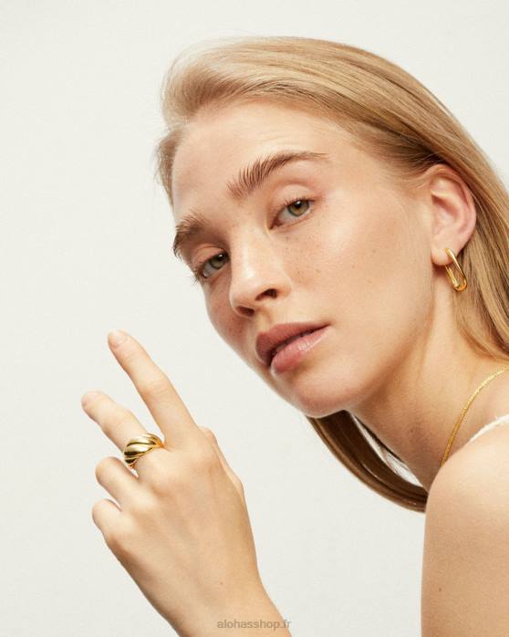 femmes or P64N1201 Alohas persée - bague en or
