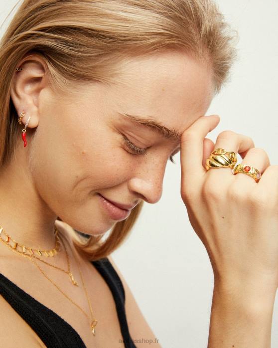 femmes or P64N1207 Alohas libra - grosse bague en or