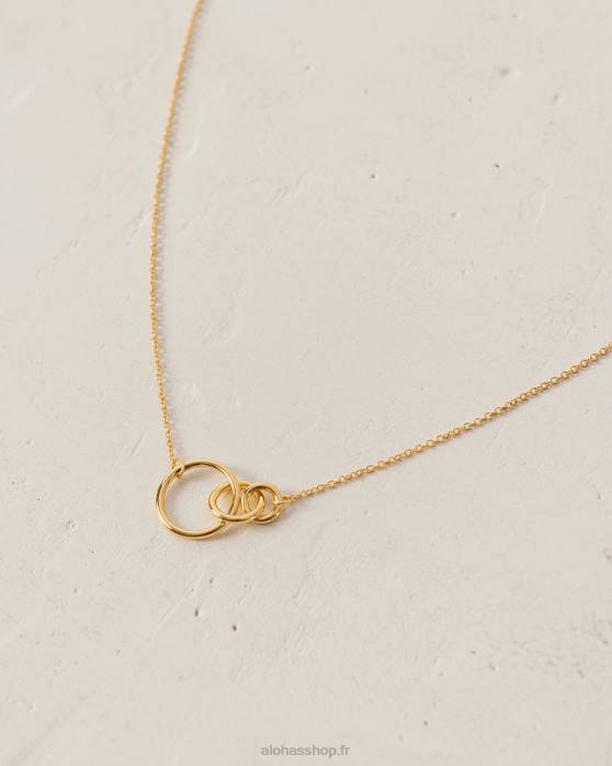 femmes or P64N1027 Alohas açai - collier de charme d'or