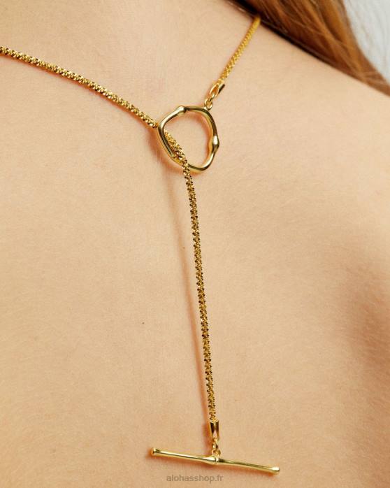 femmes or P64N1188 Alohas columba - collier en or