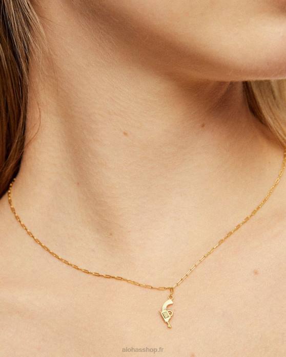 femmes or P64N1202 Alohas caelum - collier en or