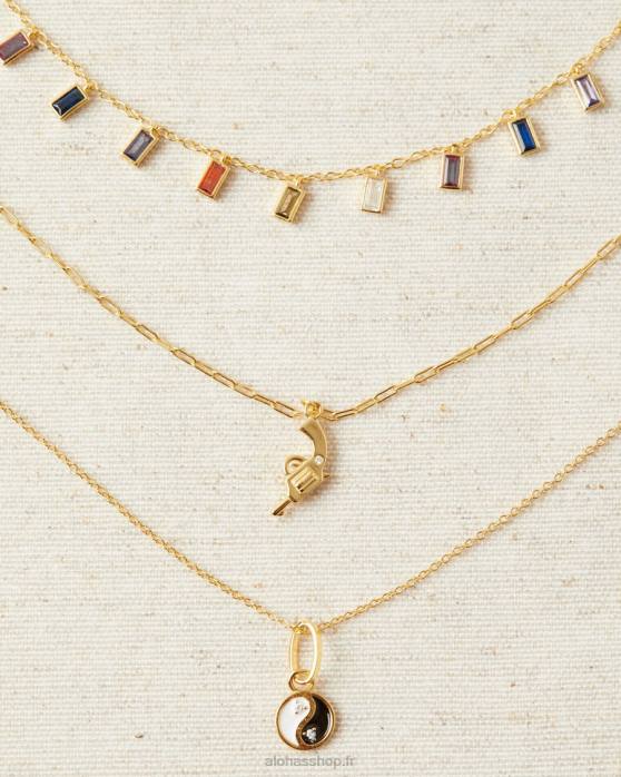 femmes or P64N1202 Alohas caelum - collier en or