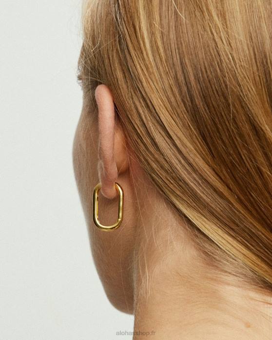 femmes or P64N1030 Alohas sagitta - boucles d'oreilles en or