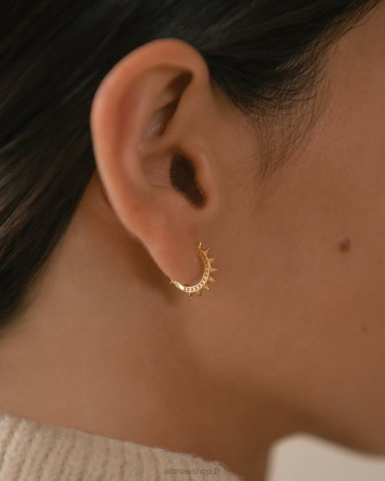 femmes or P64N1068 Alohas jazzé - boucles d'oreilles or