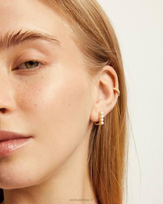 femmes or P64N1137 Alohas orion - boucles d'oreilles en or