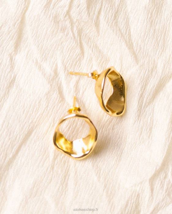 femmes or P64N1185 Alohas hypnose - boucles d'oreilles en or
