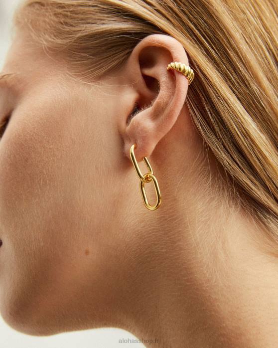 femmes or P64N1187 Alohas pictor - bijou d'oreille doré