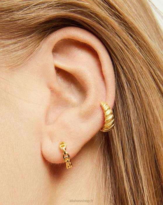 femmes or P64N1187 Alohas pictor - bijou d'oreille doré