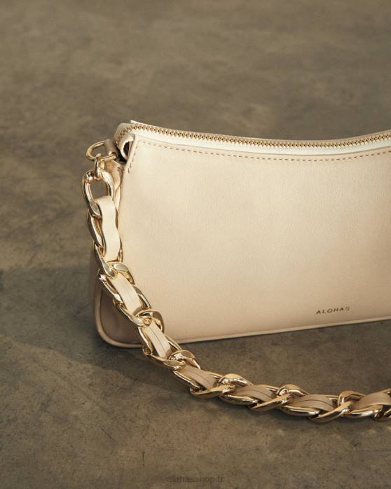 femmes Ivoire P64N1162 Alohas le s - sac à main en cuir blanc