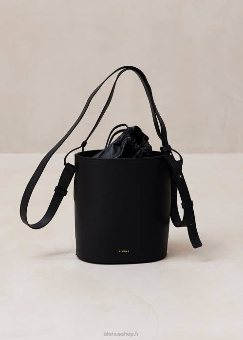 femmes Scacchi noir bronzé P64N1152 Alohas le u venti scacchi - sac à main en cuir noir et marron
