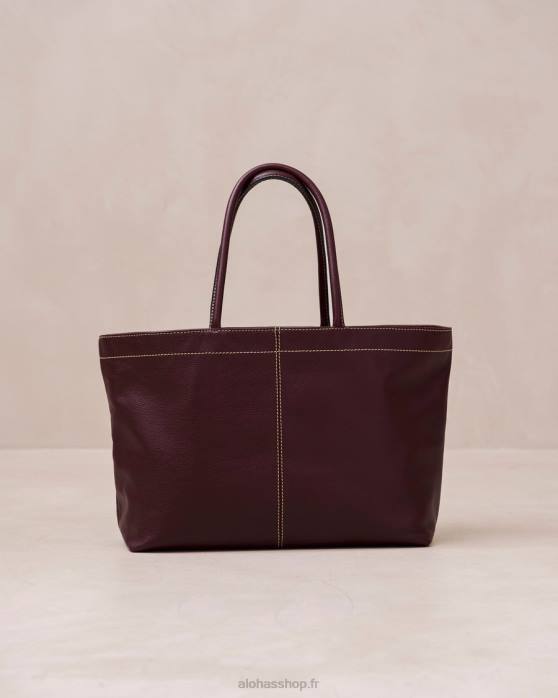 femmes bordeaux foncé P64N1091 Alohas le f - sac à main en cuir rouge