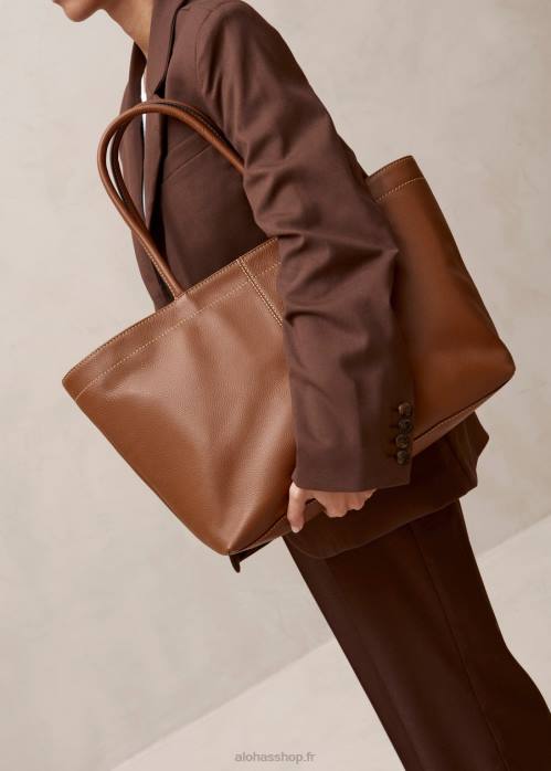 femmes bronzer P64N1092 Alohas le f - sac à main en cuir marron