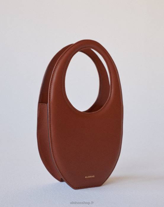 femmes bronzer P64N1103 Alohas le o - sac à main en cuir marron
