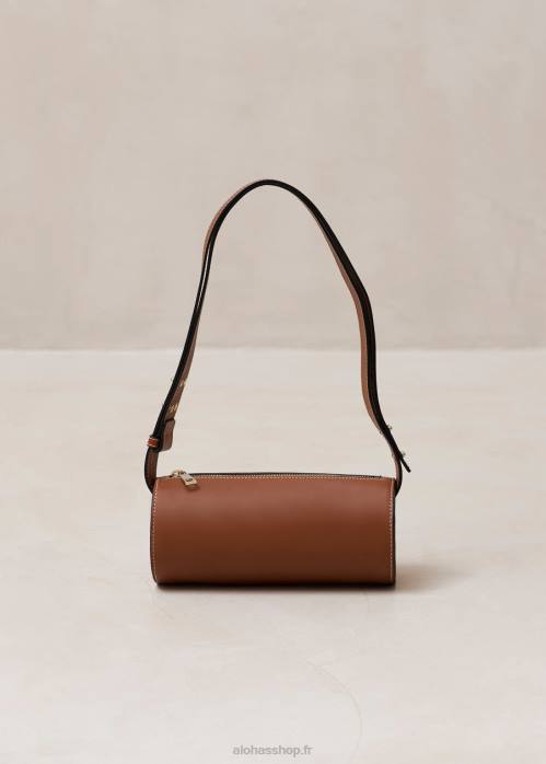 femmes bronzer P64N1142 Alohas le i - sac à main en cuir marron