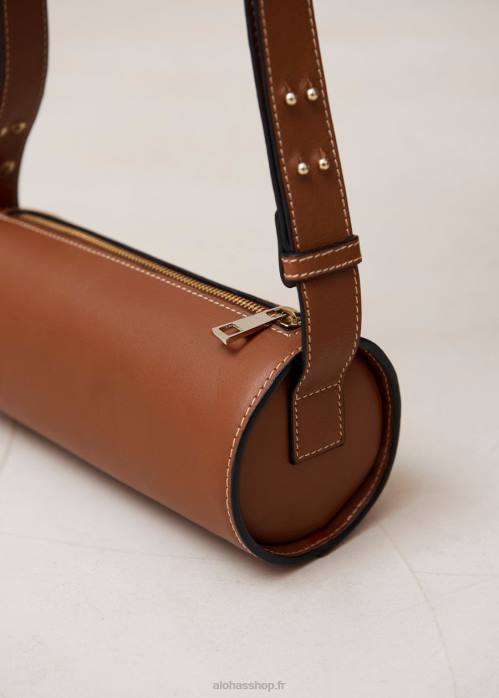 femmes bronzer P64N1142 Alohas le i - sac à main en cuir marron