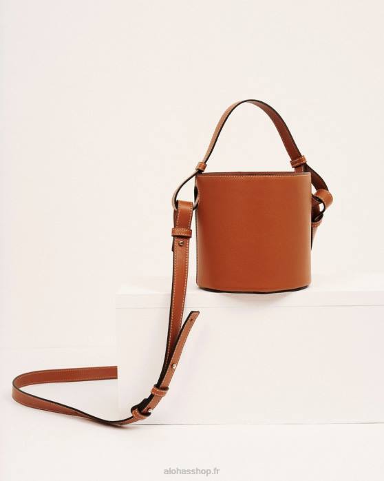femmes bronzer P64N1144 Alohas le u - sac à main en cuir marron