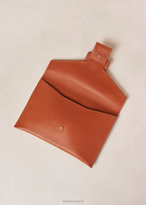 femmes bronzer P64N1211 Alohas le e - sac à main en cuir marron