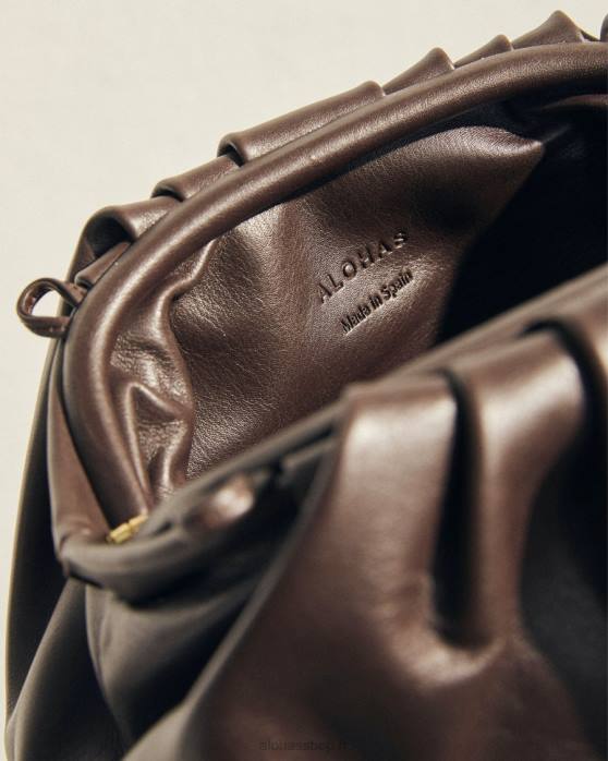 femmes brun café P64N1089 Alohas le d - sac à main en cuir marron