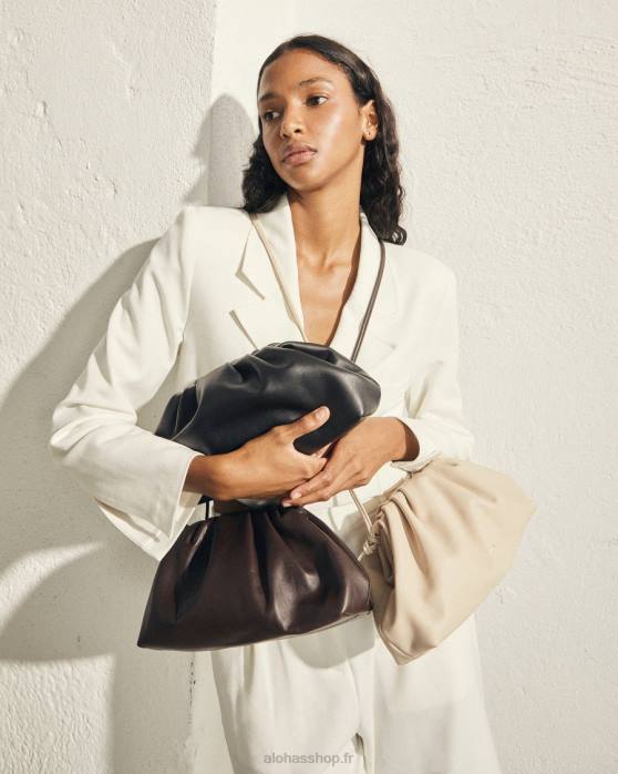 femmes brun café P64N1089 Alohas le d - sac à main en cuir marron