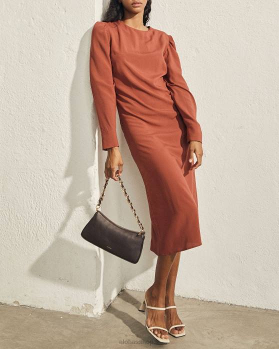 femmes brun café P64N1160 Alohas le s - sac à main en cuir marron