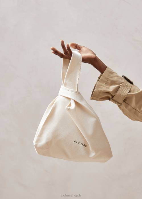femmes crème P64N1209 Alohas old ibiza - sac à main en coton blanc