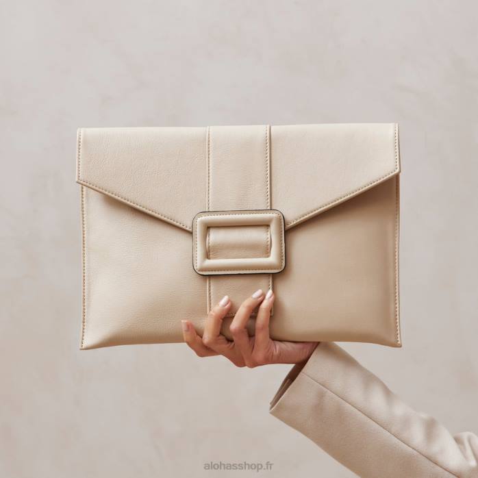 femmes crème P64N1210 Alohas le e - sac à main en cuir blanc
