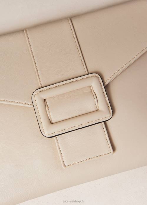 femmes crème P64N1210 Alohas le e - sac à main en cuir blanc