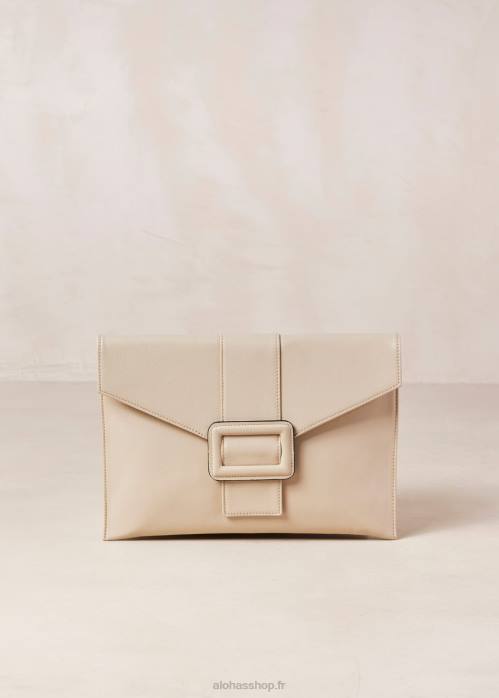 femmes crème P64N1210 Alohas le e - sac à main en cuir blanc