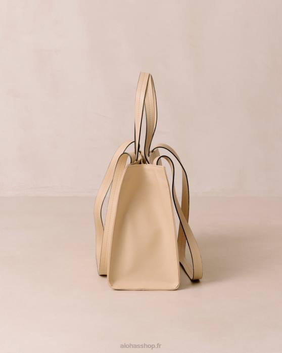 femmes crème de maïs P64N1034 Alohas le z corn - sac à main en cuir vegan blanc