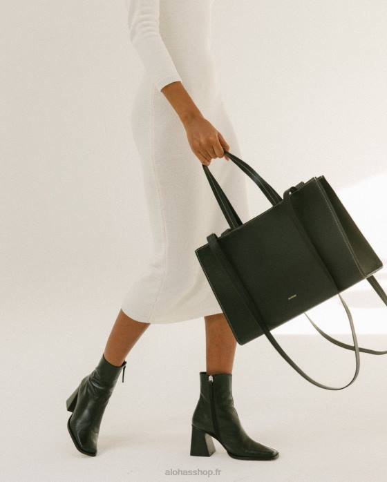 femmes noir P64N1031 Alohas le z - sac à main en cuir noir