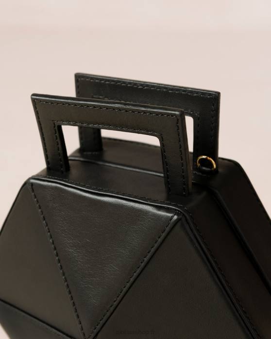femmes noir P64N1043 Alohas le k - sac à main en cuir noir