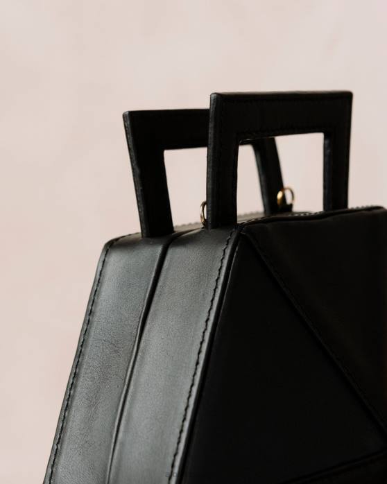 femmes noir P64N1043 Alohas le k - sac à main en cuir noir
