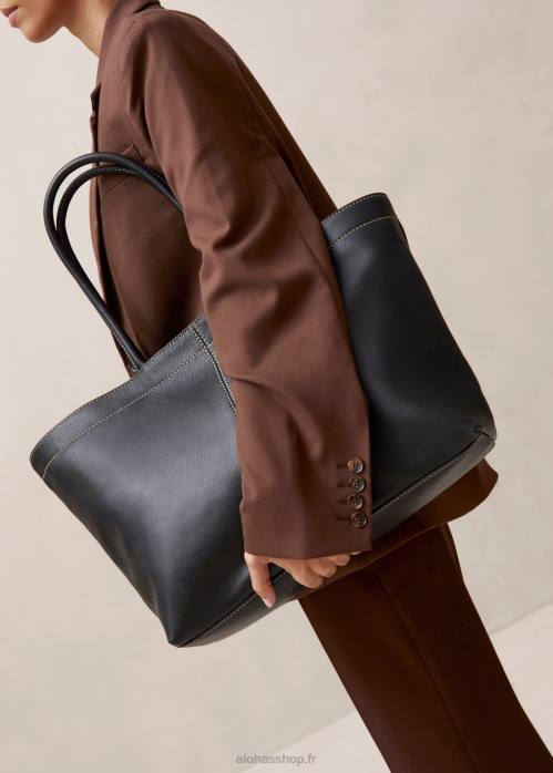 femmes noir P64N1093 Alohas le f - sac à main en cuir noir