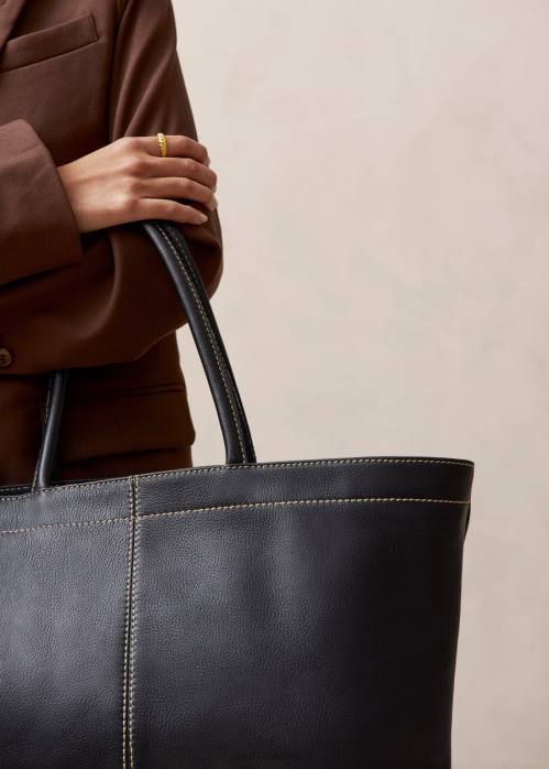 femmes noir P64N1093 Alohas le f - sac à main en cuir noir