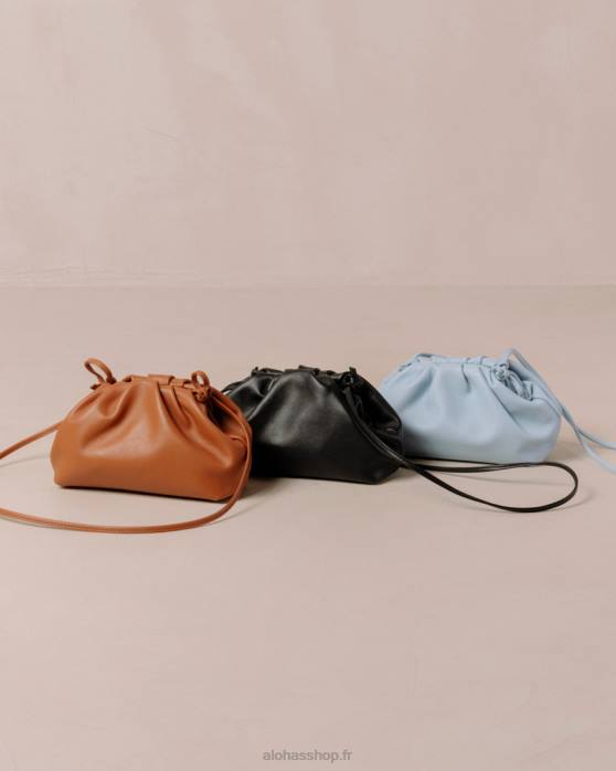 femmes noir P64N1158 Alohas le mini d - sac en cuir noir