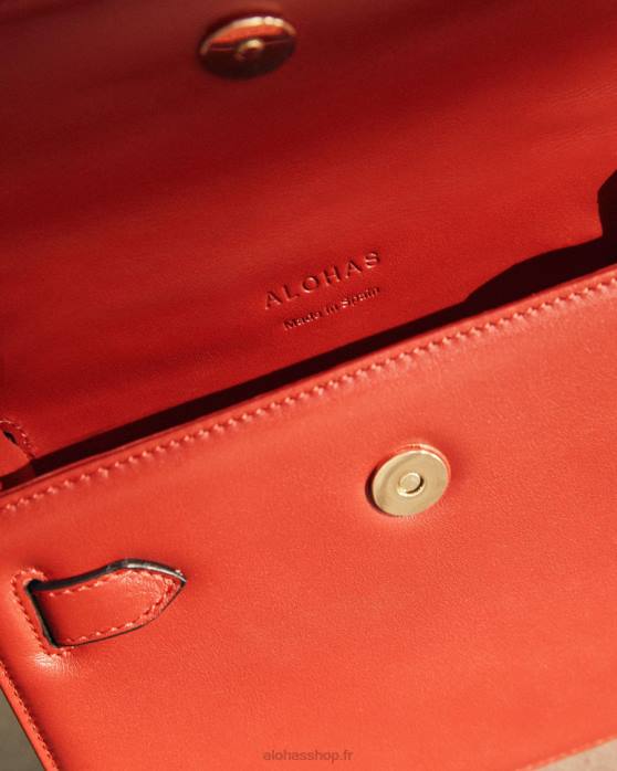 femmes rouge à lèvres rouge P64N1064 Alohas le m - sac à main rouge