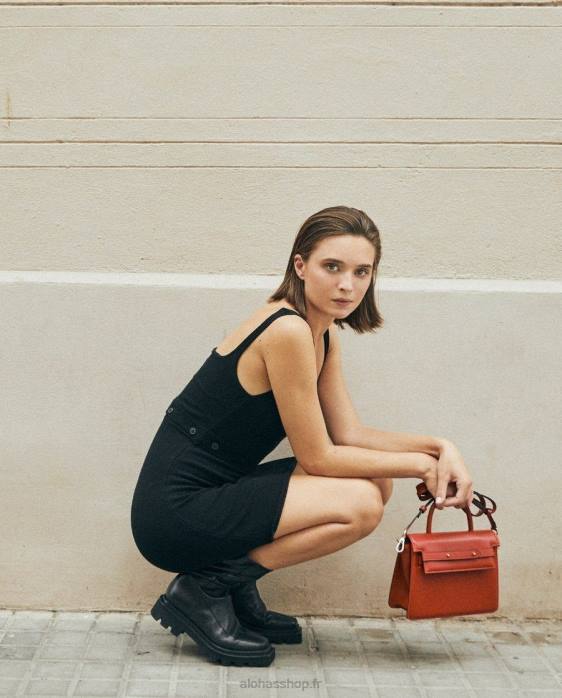 femmes rouge à lèvres rouge P64N1064 Alohas le m - sac à main rouge