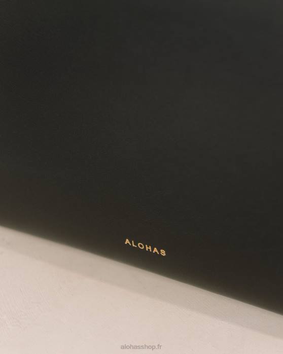 femmes scacchi noir argent blanc brillant P64N1050 Alohas the w scacchi - sac en cuir multicolore noir